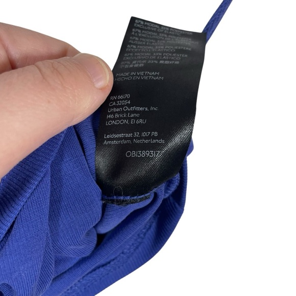 Urban Outfitters UO Tia Halter Cinched Crop Top in Purple Size M - Picture 11 of 13